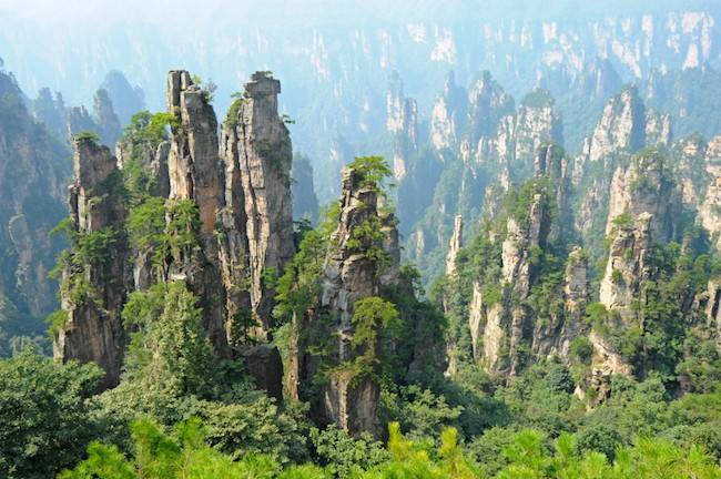 The Zhangjiajie National Forest Park is the best place to visit in China